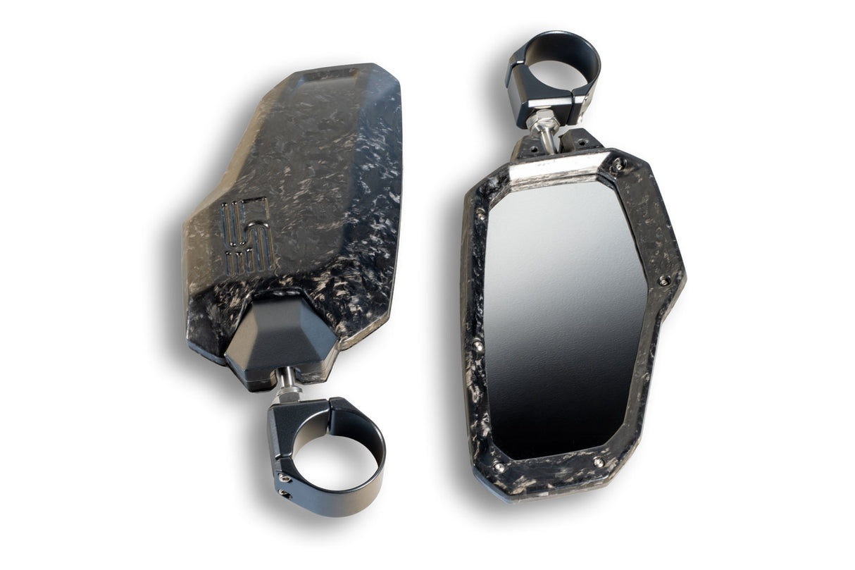 Carbon Fiber UTV Mirrors – Universal Clamp-On Set