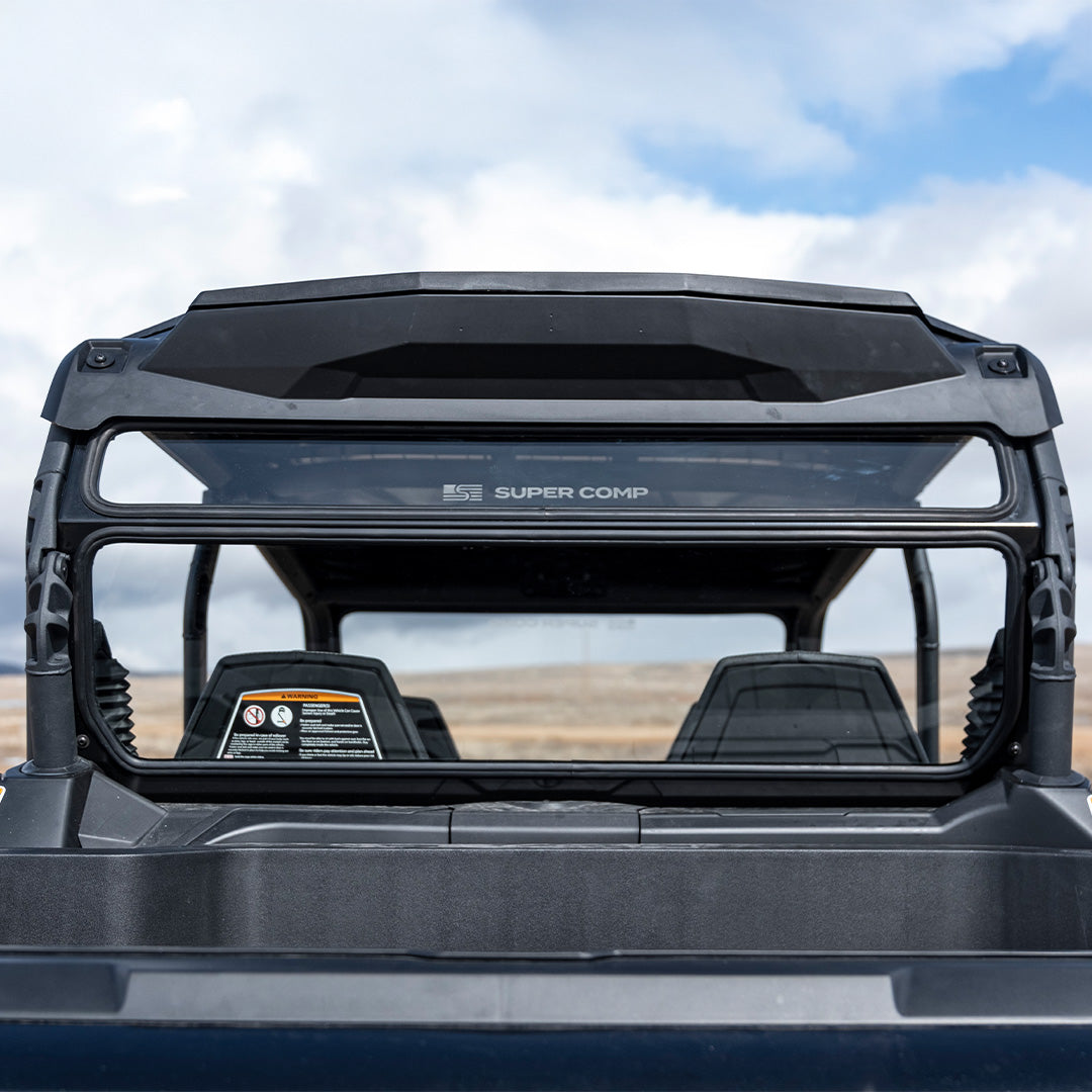 Photo of Can-Am Commander Rear Windshield by Super Comp USA - Premium Rear Windshield for UTVs / Side by Sides