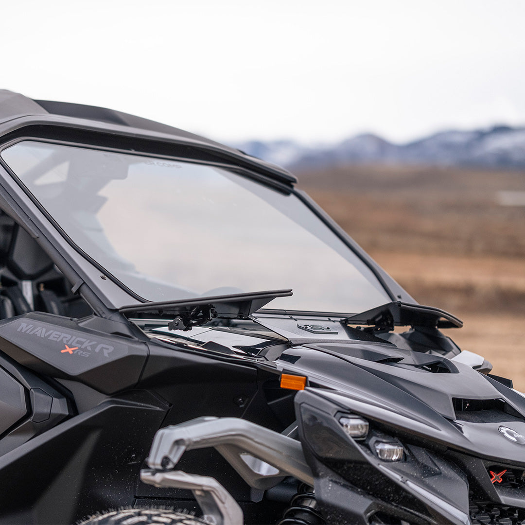 Photo of Can-Am Maverick R Front Windshield by Super Comp USA - Premium Glass Front Windshield for UTVs / Side by Sides