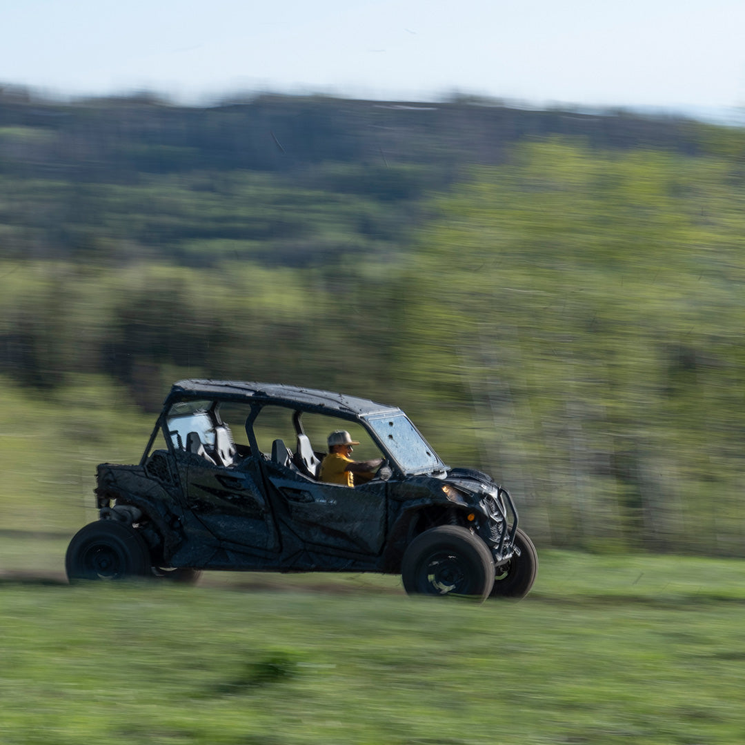 Photo of Can-Am Maverick Sport Front Windshield by Super Comp USA - Premium Glass Front Windshield for UTVs / Side by Sides