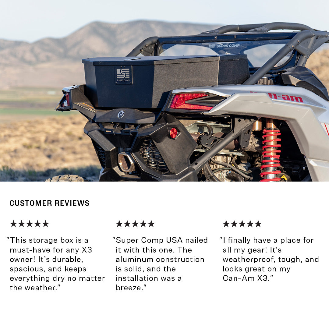 Photo of Can-Am X3 Storage Box by Super Comp USA - Premium Storage for UTVs / Side by Sides