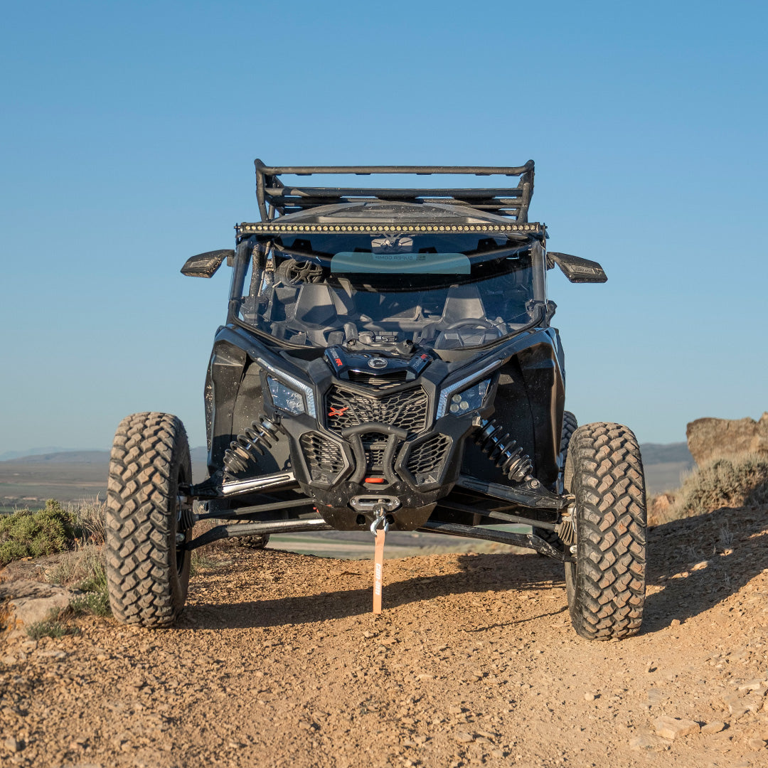 Photo of Can-Am Maverick X3 Polycarbonate Full Front Windshield by Super Comp USA - Premium Polycarbonate Front Windshield for UTVs / Side by Sides