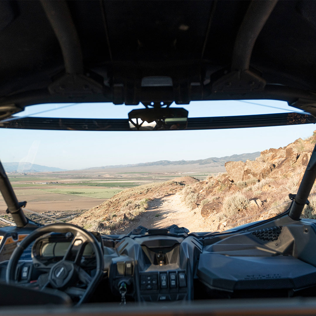 Photo of Can-Am Maverick X3 Polycarbonate Full Front Windshield by Super Comp USA - Premium Polycarbonate Front Windshield for UTVs / Side by Sides