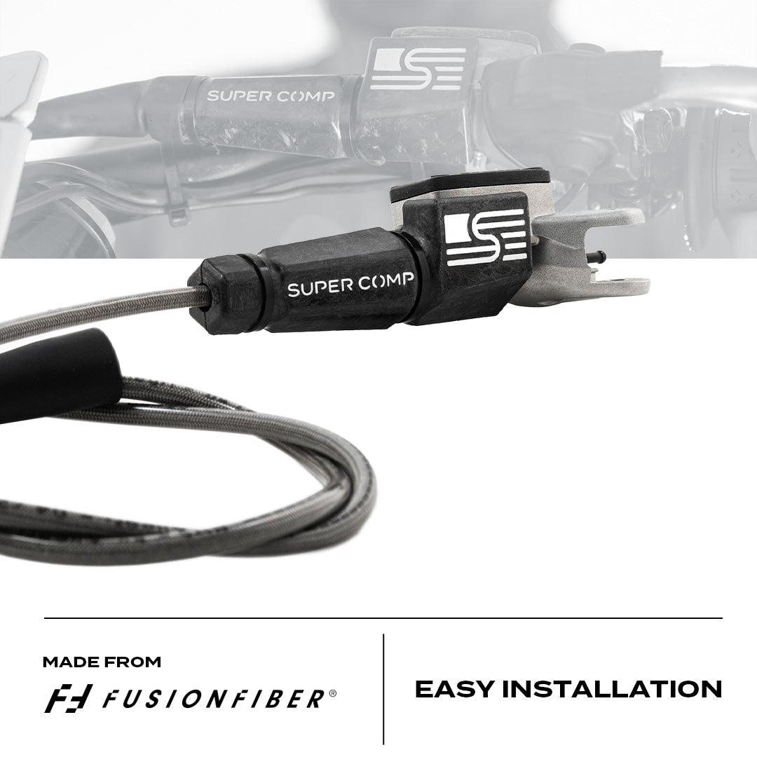Photo of Super Comp Fusion Fiber Clutch Reservoir Guard (KTM, Gas Gas, Husqvarna) by Super Comp USA - Premium MX Clutch Guard for UTVs / Side by Sides