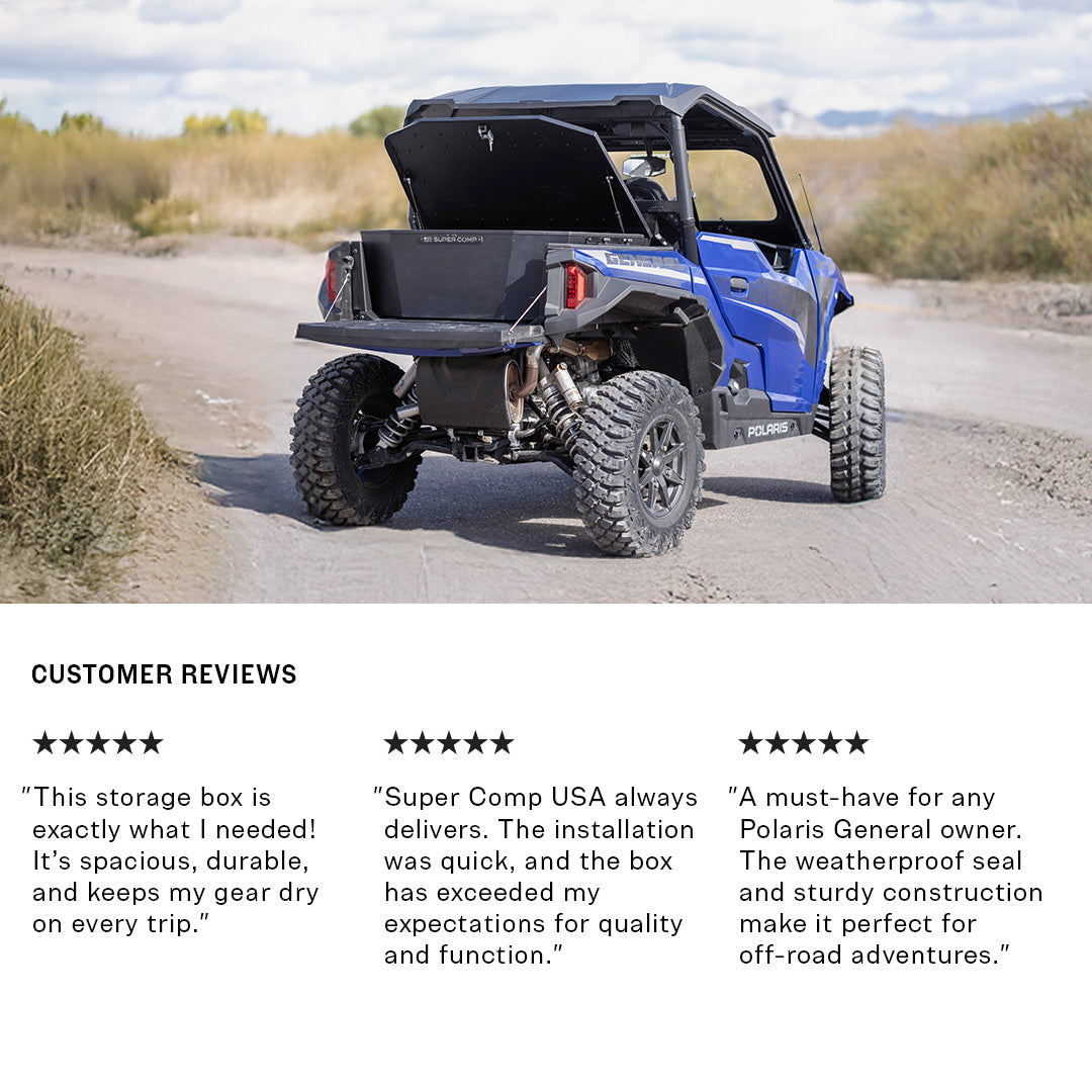 Photo of Polaris General Storage Box by Super Comp USA - Premium Storage for UTVs / Side by Sides