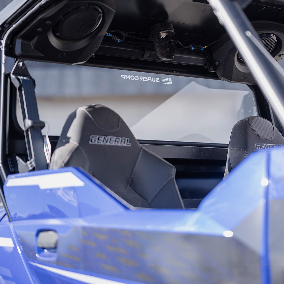 Photo of Polaris General Rear Windshield by Super Comp USA - Premium Rear Windshield for UTVs / Side by Sides