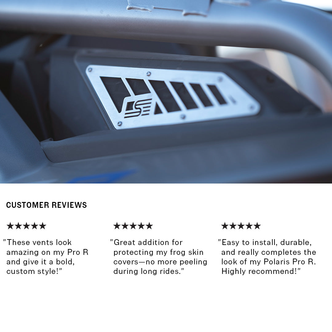 Photo of Polaris Pro R Clutch and Intake Vents by Super Comp USA - Premium Venting for UTVs / Side by Sides