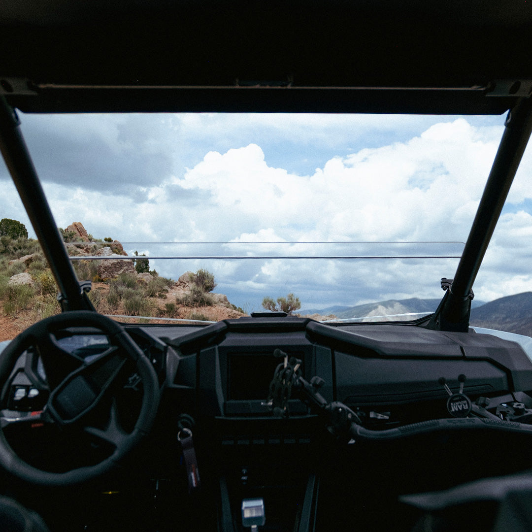 Photo of Polaris RZR Pro R Polycarbonate Half Front Windshield by Super Comp USA - Premium Polycarbonate Front Windshield for UTVs / Side by Sides