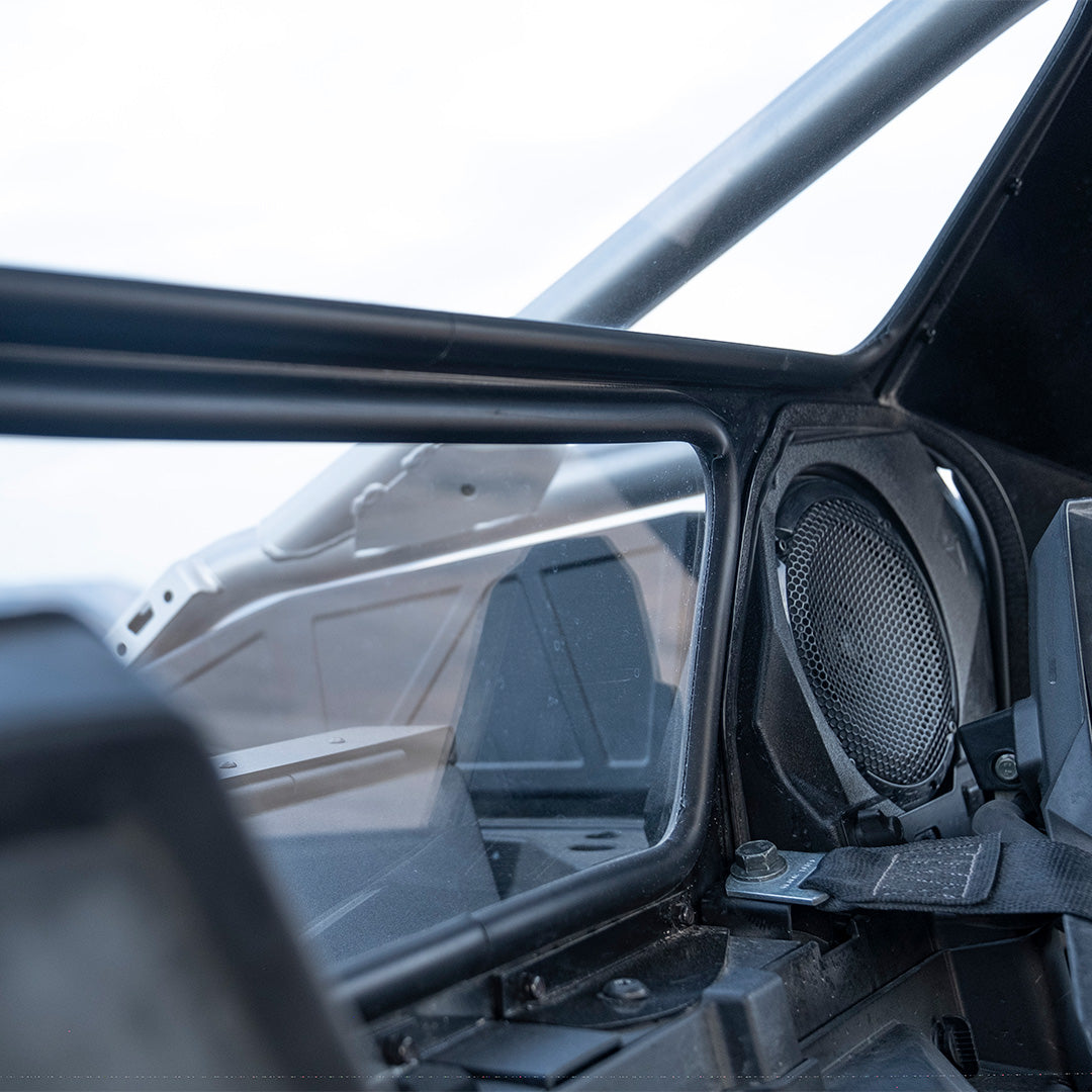 Photo of Polaris Pro R Rear Windshield (2022 - 2024) by Super Comp USA - Premium Rear Windshield for UTVs / Side by Sides