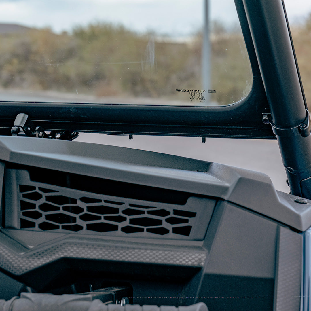 Photo of Polaris Trail 900 Front Windshield by Super Comp USA - Premium Glass Front Windshield for UTVs / Side by Sides