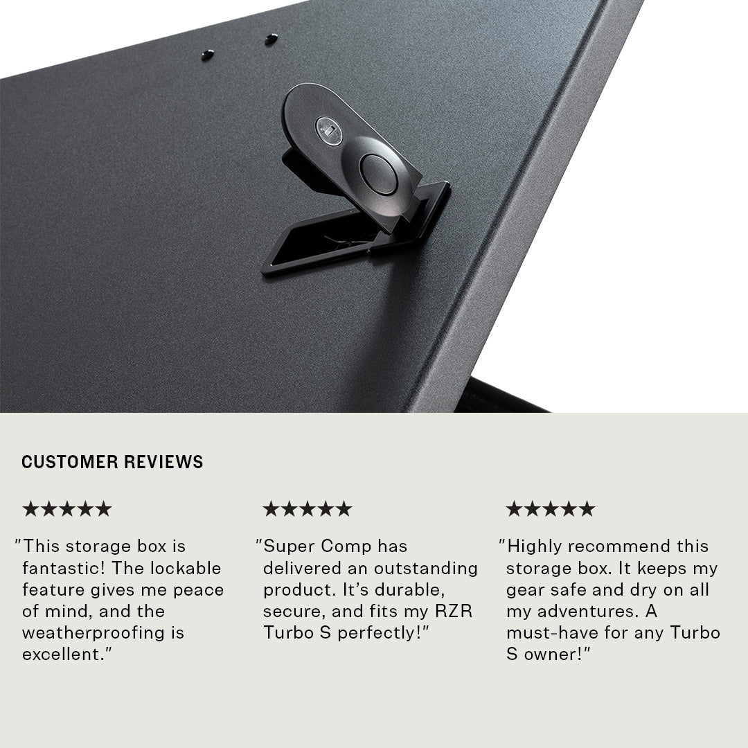 Photo of Polaris RZR Turbo S Storage Box by Super Comp USA - Premium Storage for UTVs / Side by Sides