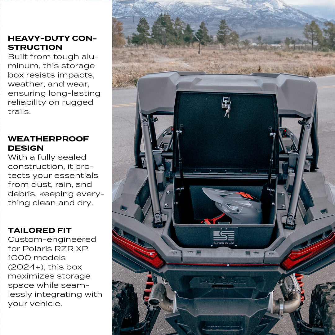 Photo of Polaris RZR XP 1000 2024+ Storage Box by Super Comp USA - Premium Storage for UTVs / Side by Sides