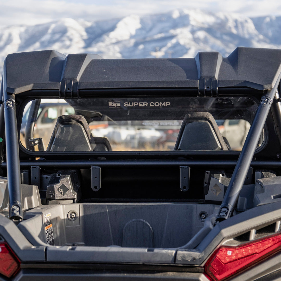 Photo of Polaris RZR XP 1000 Rear Windshield 2024+ by Super Comp USA - Premium Rear Windshield for UTVs / Side by Sides