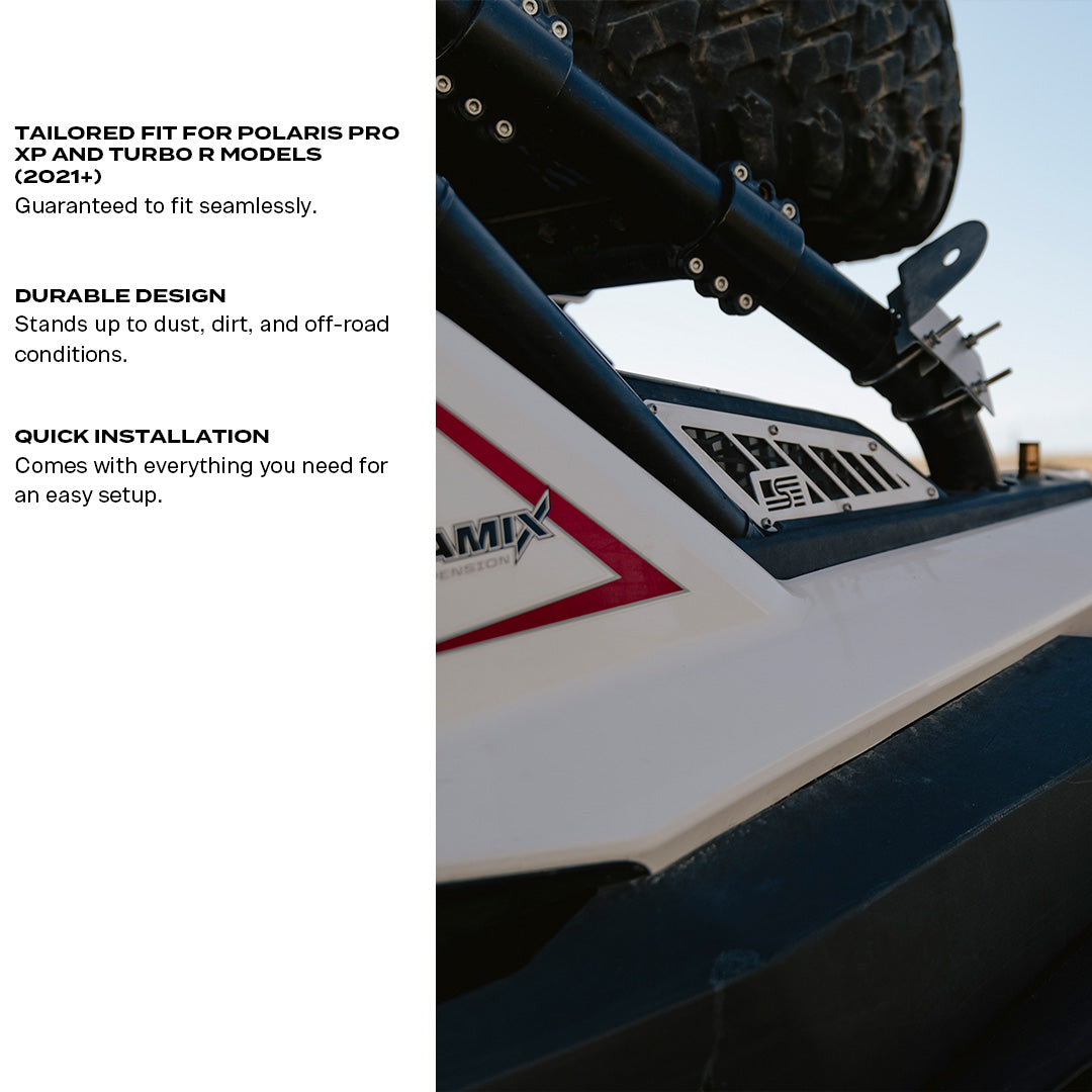 Photo of Polaris Pro XP and Turbo R Clutch and Intake Vents by Super Comp USA - Premium Venting for UTVs / Side by Sides