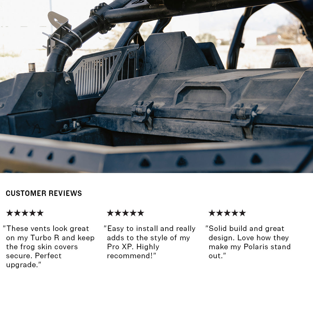 Photo of Polaris Pro XP and Turbo R Clutch and Intake Vents by Super Comp USA - Premium Venting for UTVs / Side by Sides