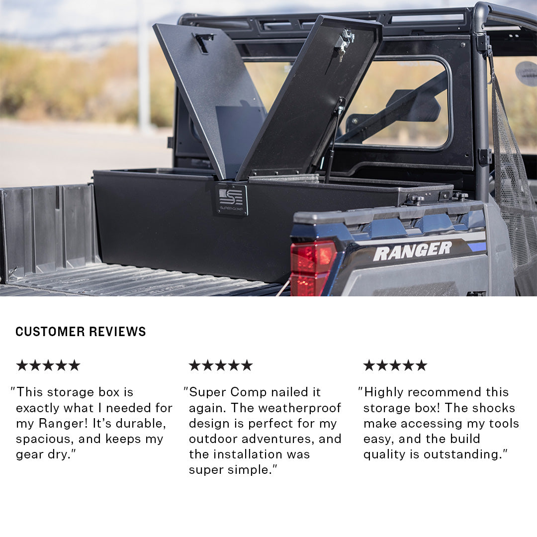 Photo of Polaris Ranger 1000 Storage Box by Super Comp USA - Premium Storage for UTVs / Side by Sides