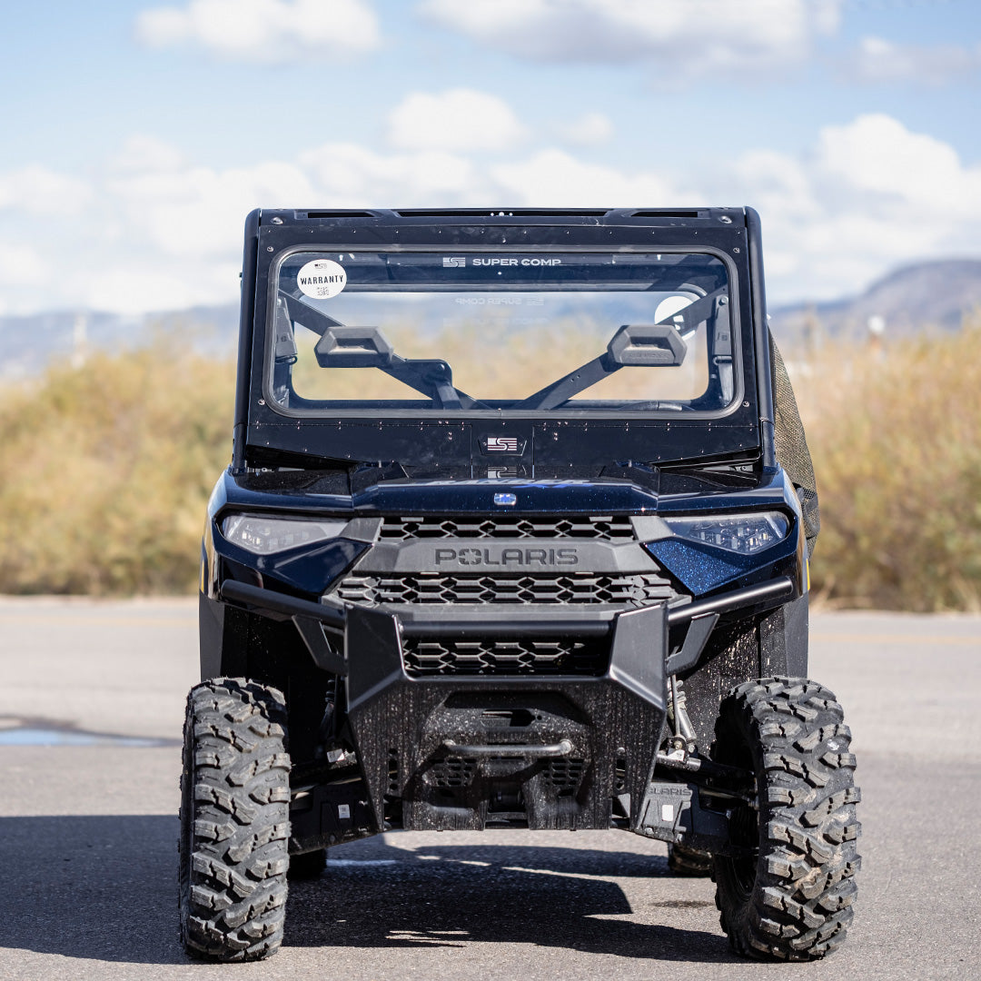 Photo of Polaris Ranger Front Windshield by Super Comp USA - Premium Glass Front Windshield for UTVs / Side by Sides
