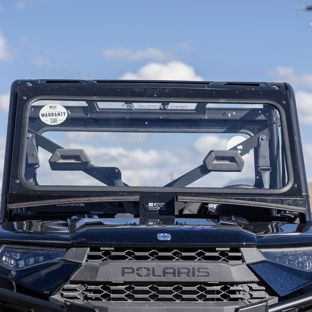 Photo of Polaris Ranger Front Windshield by Super Comp USA - Premium Glass Front Windshield for UTVs / Side by Sides