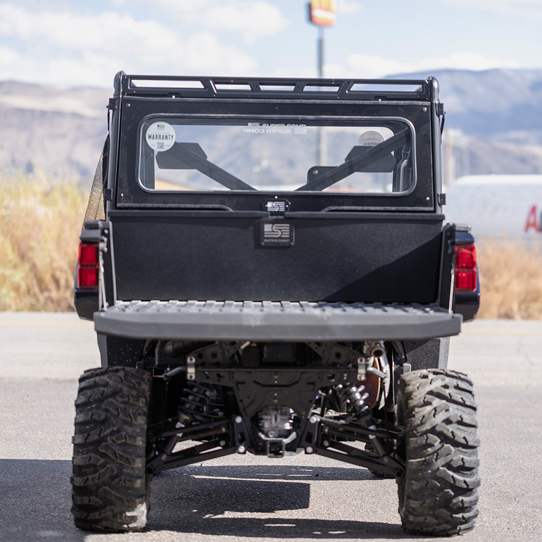 Photo of Polaris Ranger Rear Windshield by Super Comp USA - Premium Rear Windshield for UTVs / Side by Sides