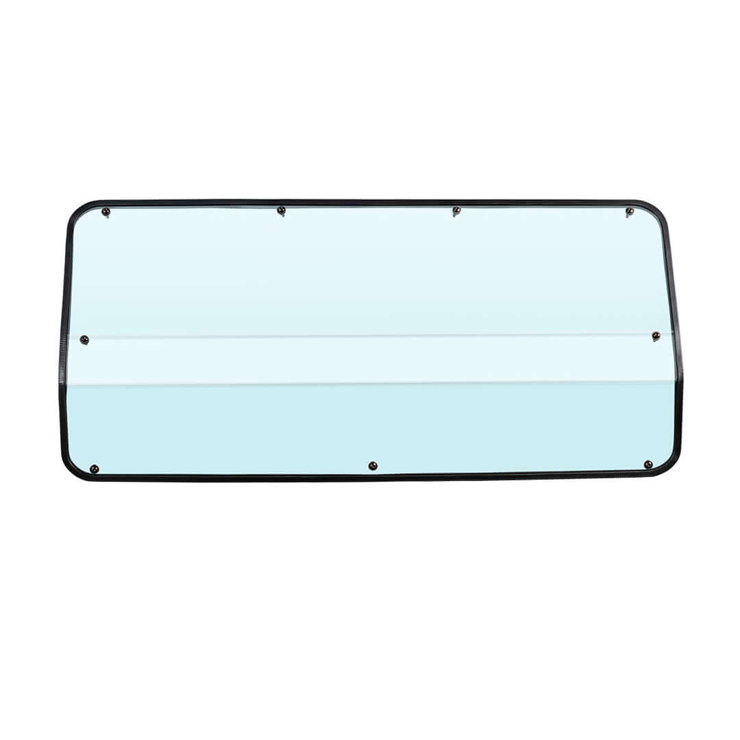 Full polycarbonate rear windshield for 2024+ Segway UT10 by Super Comp USA, designed for dust and wind protection.