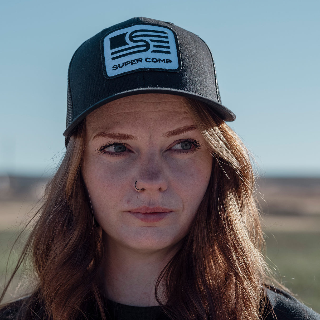 Photo of Classic Trucker Cap With Patch by Super Comp USA - Premium Apparel for UTVs / Side by Sides