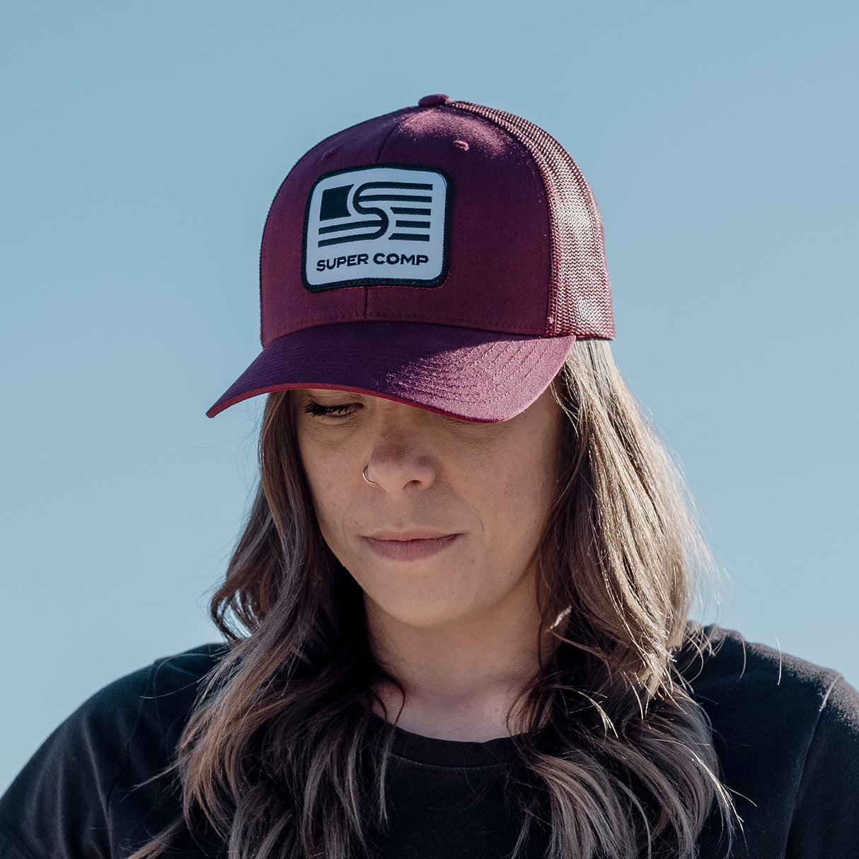 Photo of Classic Trucker Cap With Patch by Super Comp USA - Premium Apparel for UTVs / Side by Sides