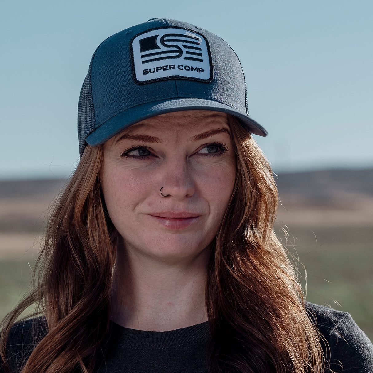 Photo of Classic Trucker Cap With Patch by Super Comp USA - Premium Apparel for UTVs / Side by Sides