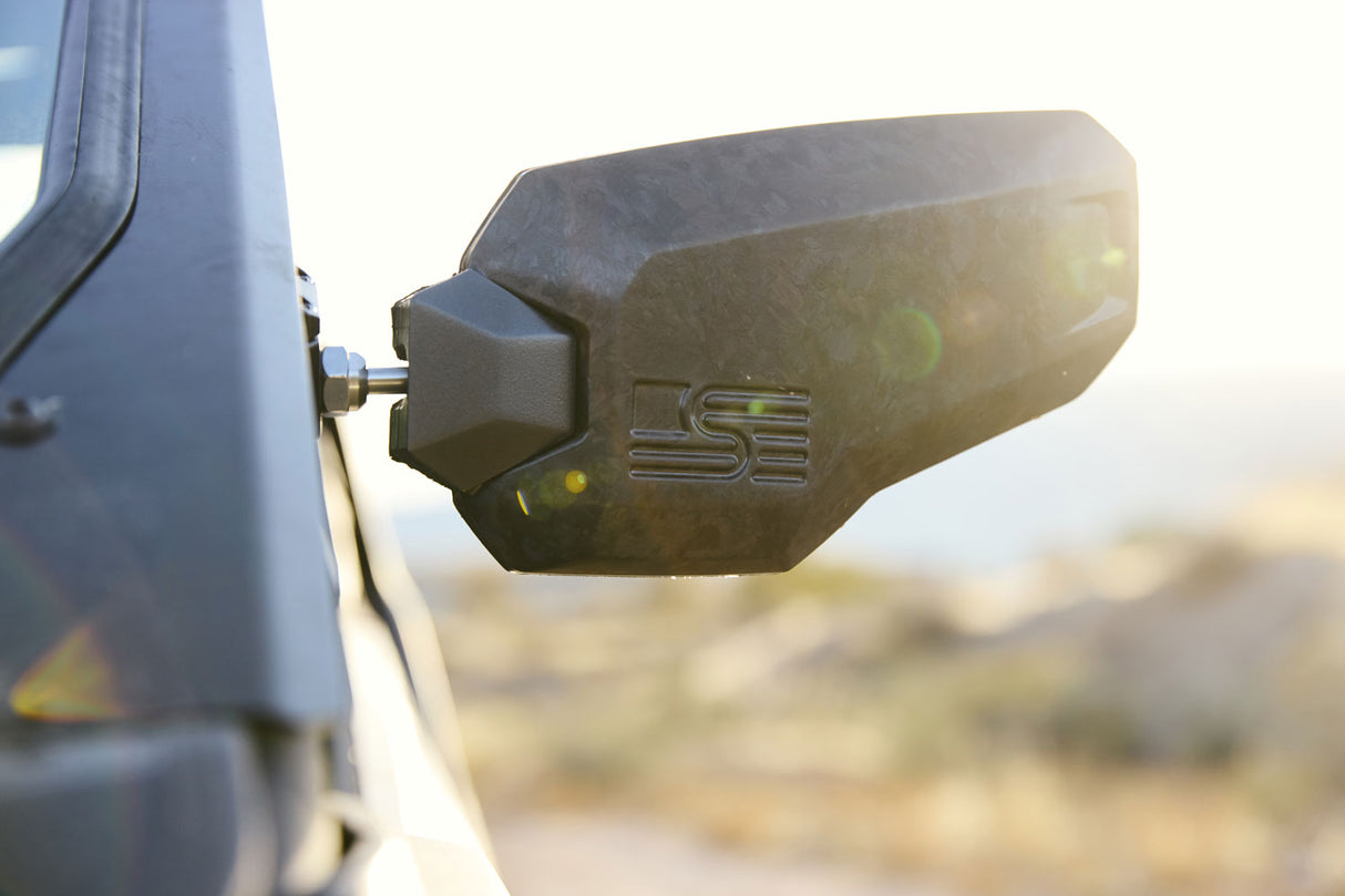 Carbon Fiber UTV Mirrors – Universal Clamp-On Set