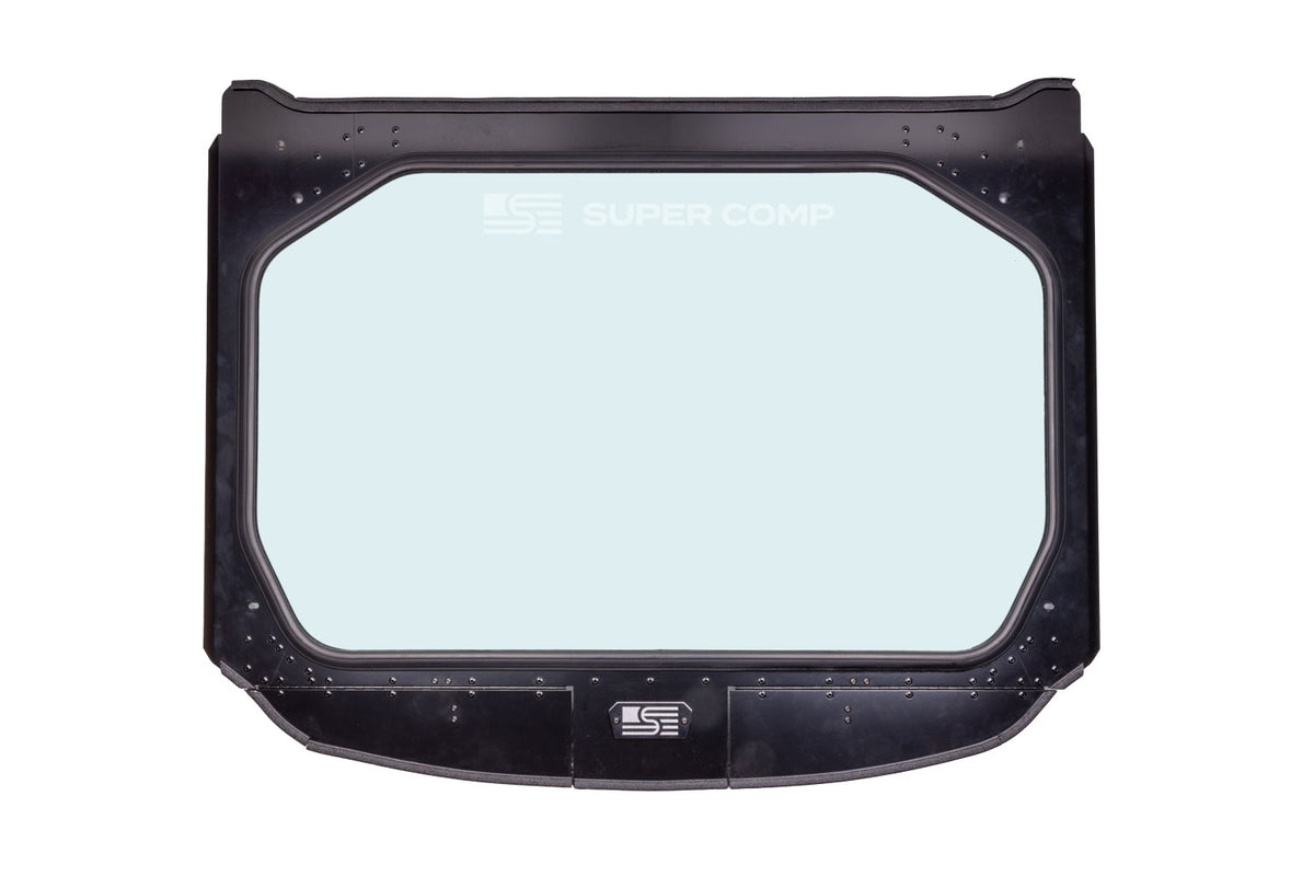 Photo of Kawasaki Teryx H2 Vented Front Windshield by Super Comp - Premium Glass Front Windshield for UTVs / Side by Sides