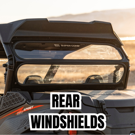 Rear UTV Windshields