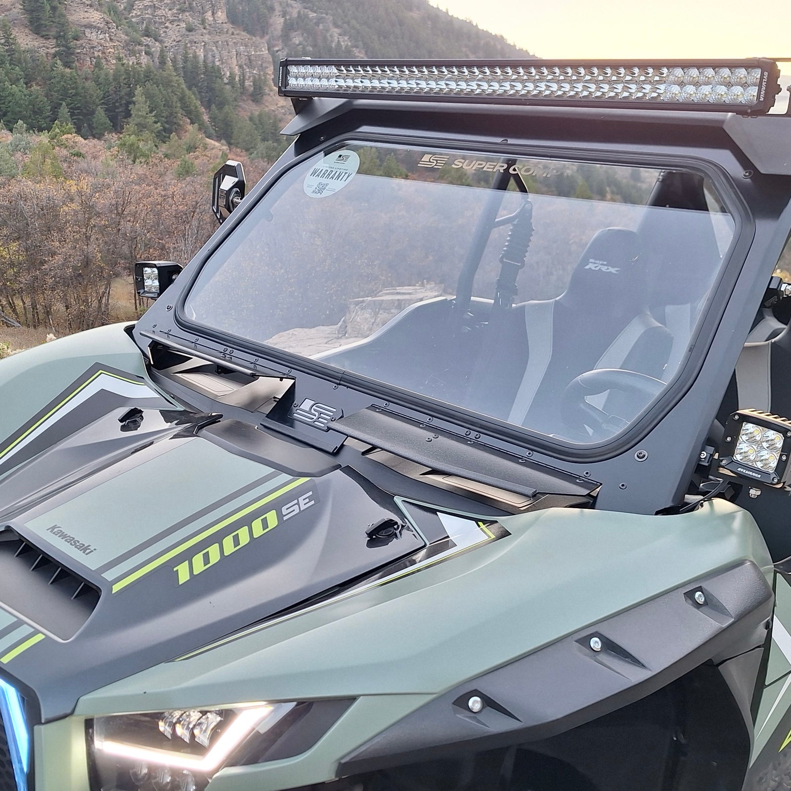 Kawasaki KRX Hinged Front Windshield