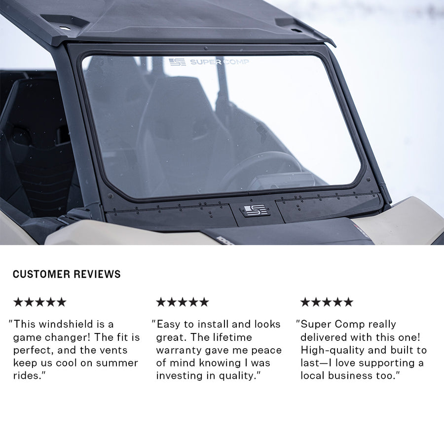 Front UTV Windshields | DOT-Approved – Super Comp