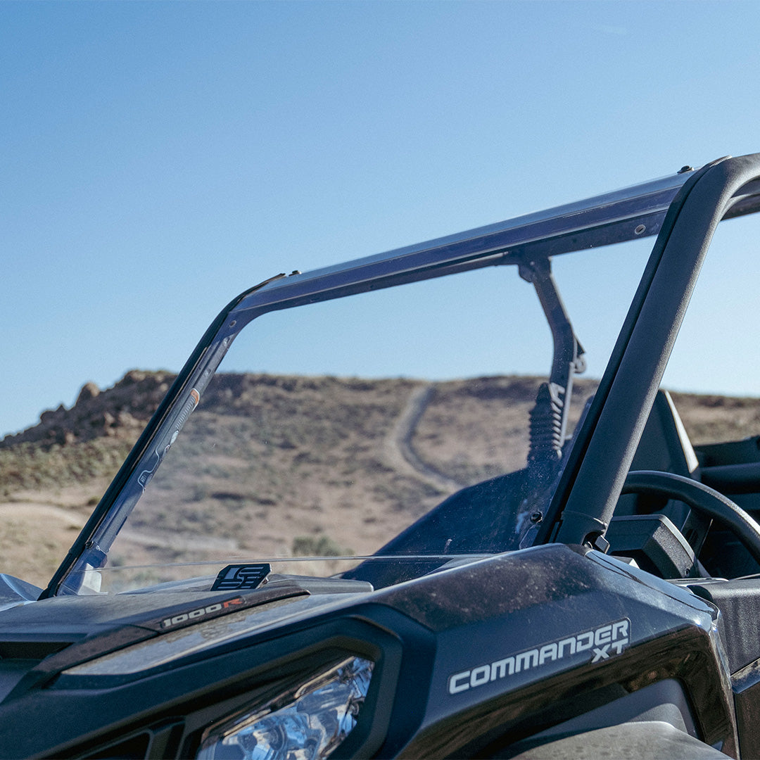 Commander/Maverick Polycarbonate Full Front Windshield – Super Comp