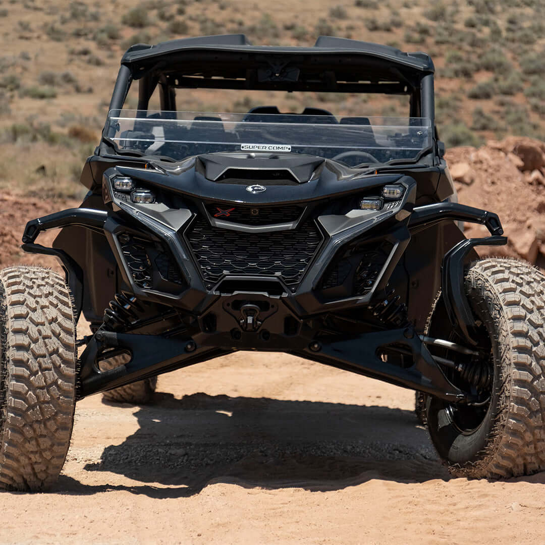 Can-Am Maverick R Polycarbonate Half Front Windshield – Super Comp