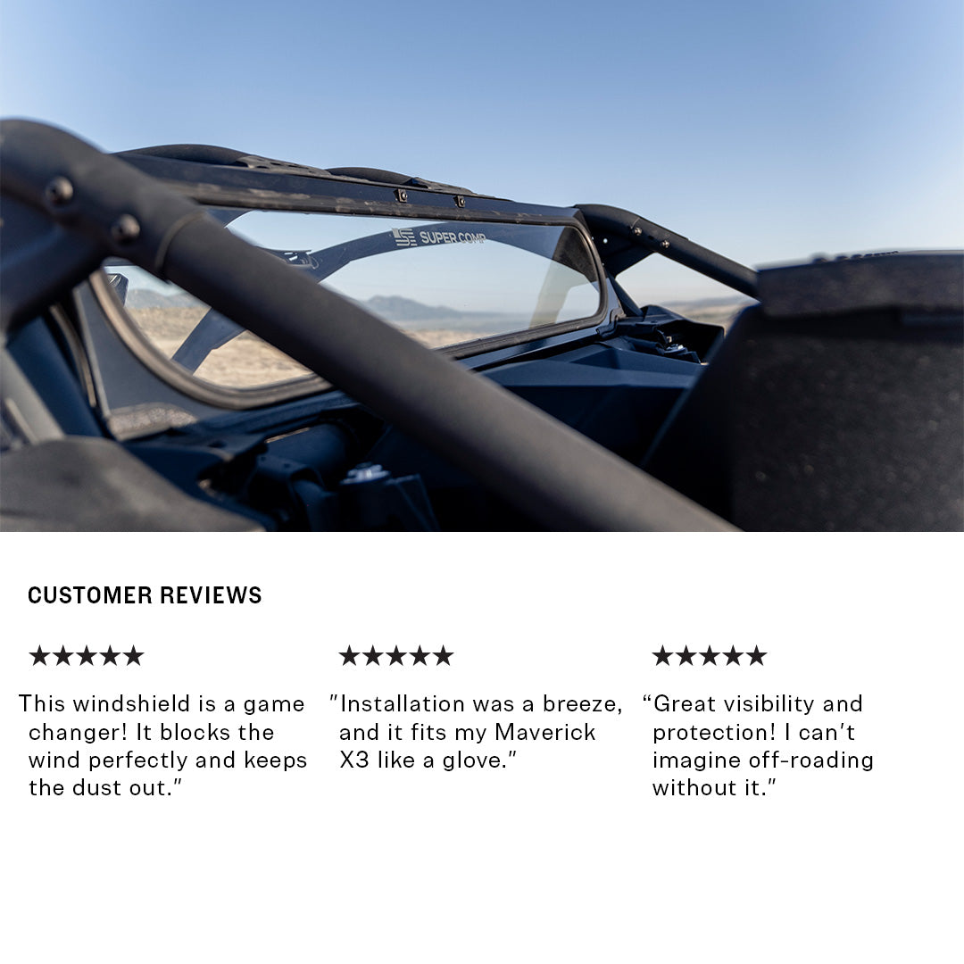 Can-Am Maverick X3 Rear Windshield | Made In The USA | Lifetime
