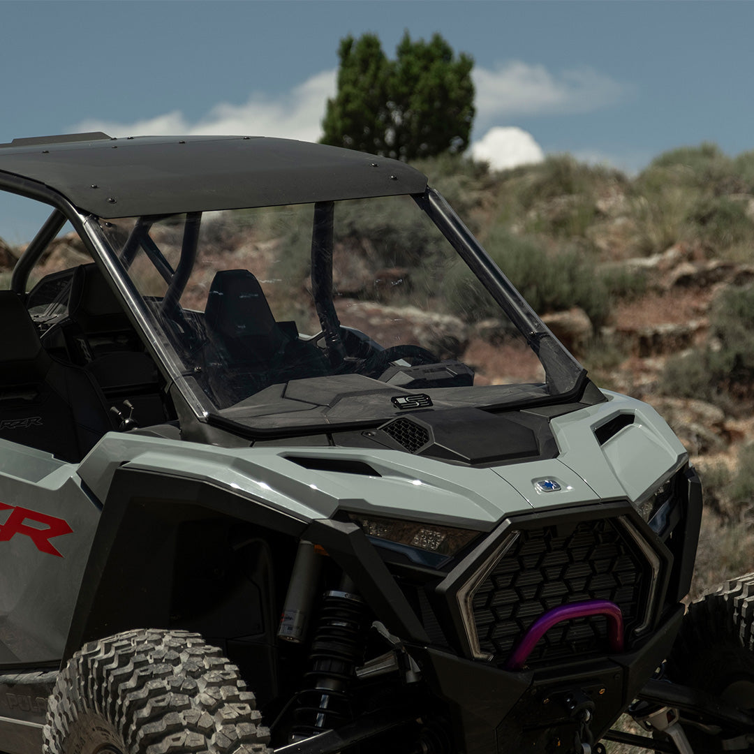 Polaris RZR Pro R Polycarbonate Full Front Windshield | Scratch