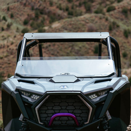 Photo of Polaris RZR Pro XP & Pro S Polycarbonate Half Front Windshield by Super Comp USA - Premium Polycarbonate Front Windshield for UTVs / Side by Sides