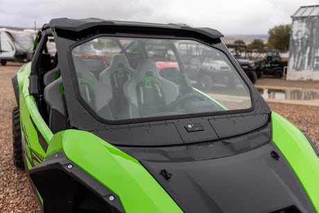 Photo of Kawasaki Teryx H2 Vented Front Windshield by Super Comp - Premium Glass Front Windshield for UTVs / Side by Sides