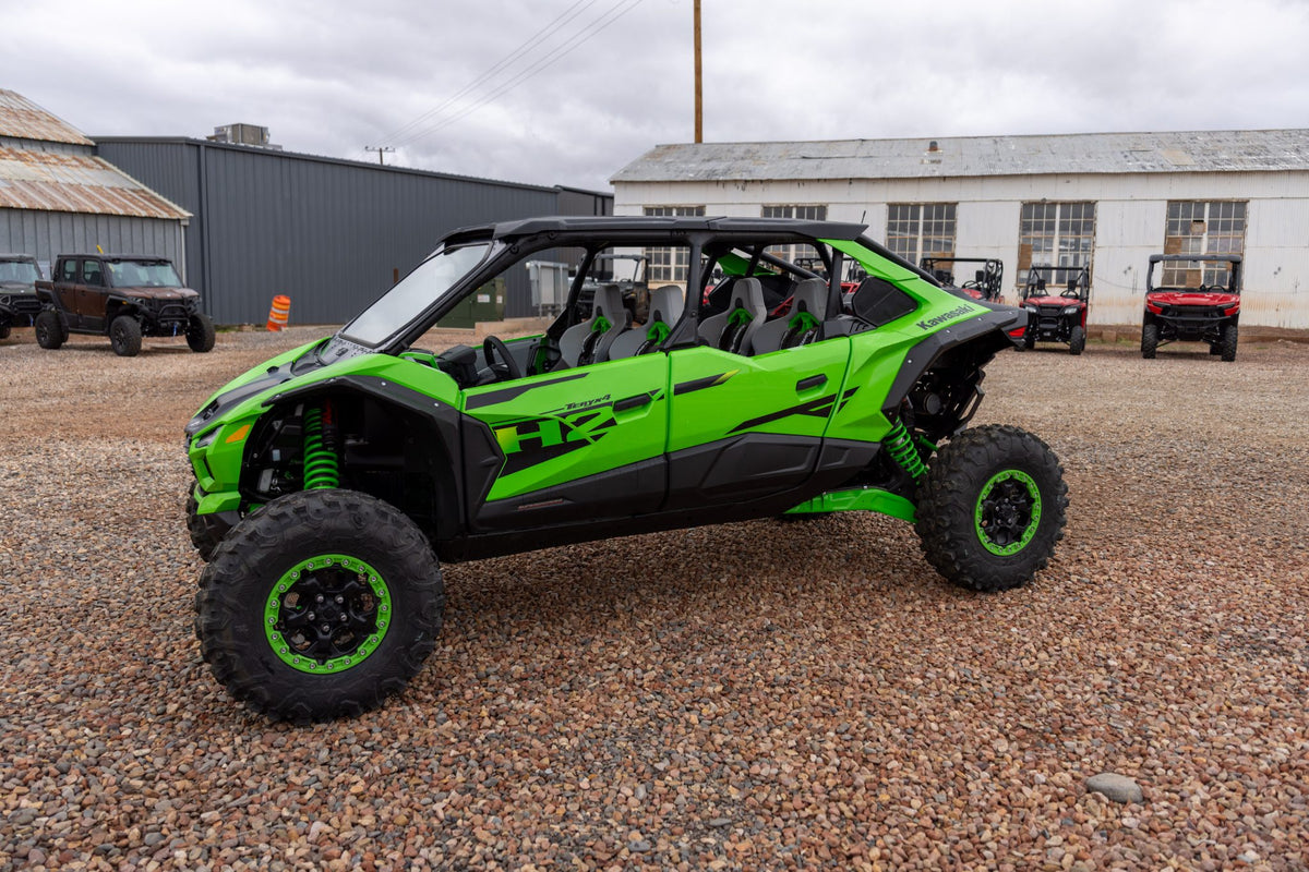Photo of Kawasaki Teryx H2 Vented Front Windshield by Super Comp - Premium Glass Front Windshield for UTVs / Side by Sides
