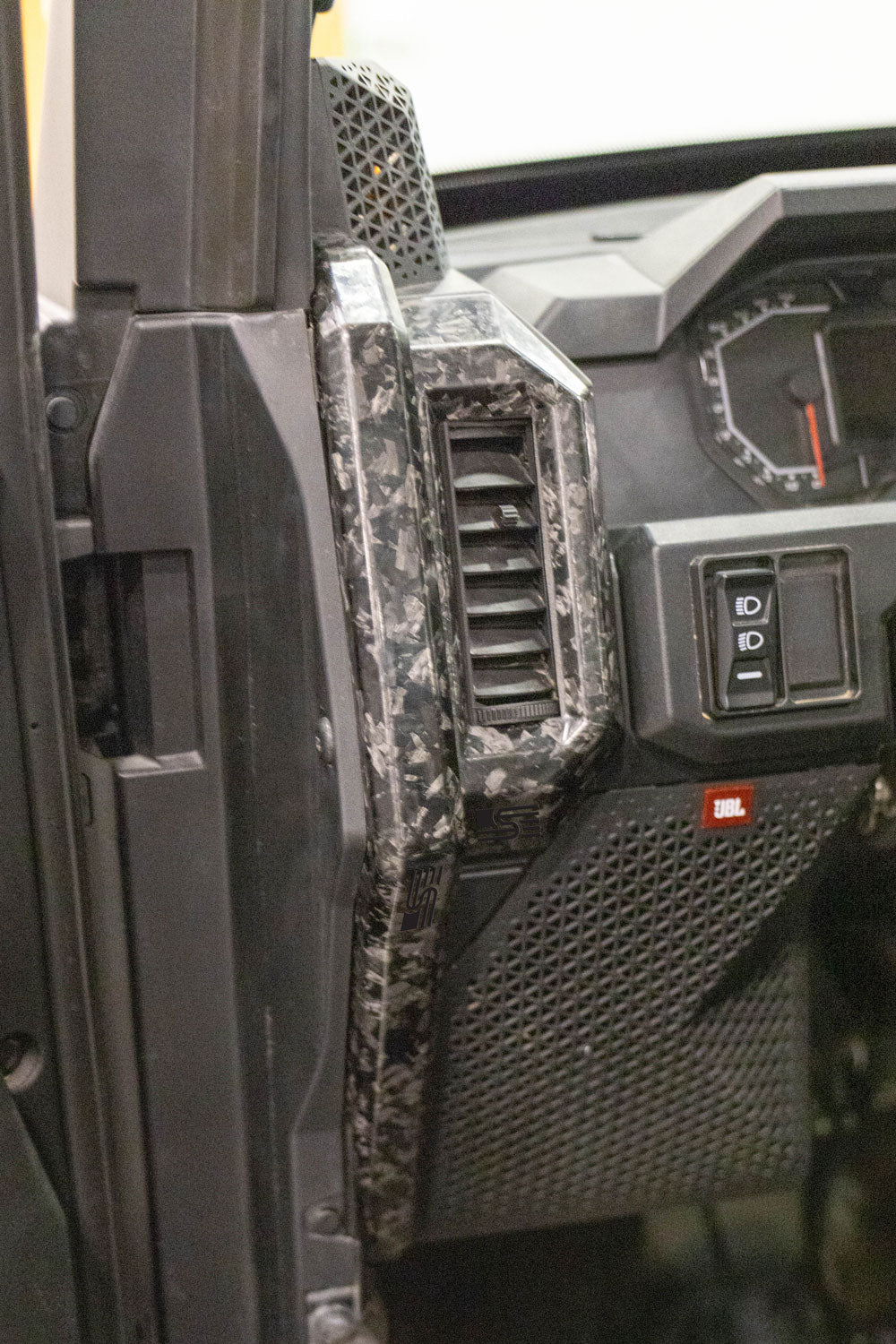 Photo of Polaris XPEDITION Forged Carbon Fiber Interior Trim Kit by Super Comp - Premium for UTVs / Side by Sides